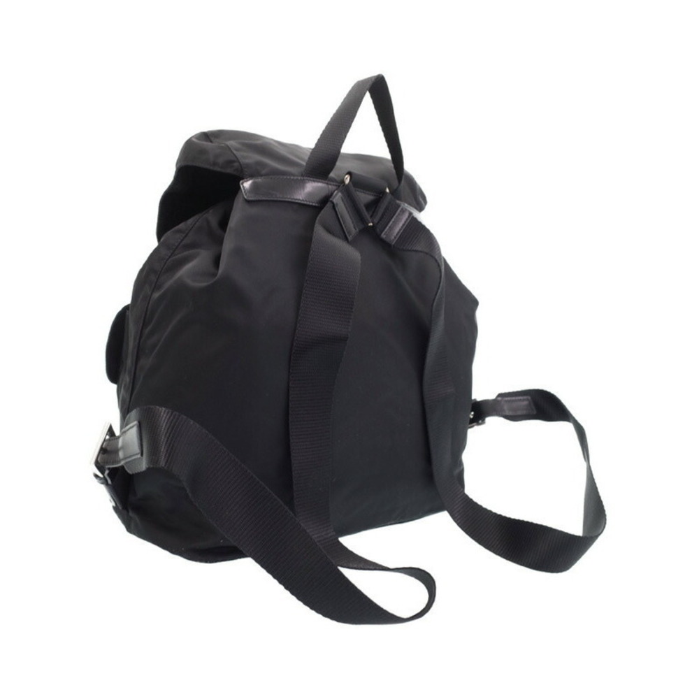 Prada Two Tessuto Pocket Daybag Backpack Black Rucksack